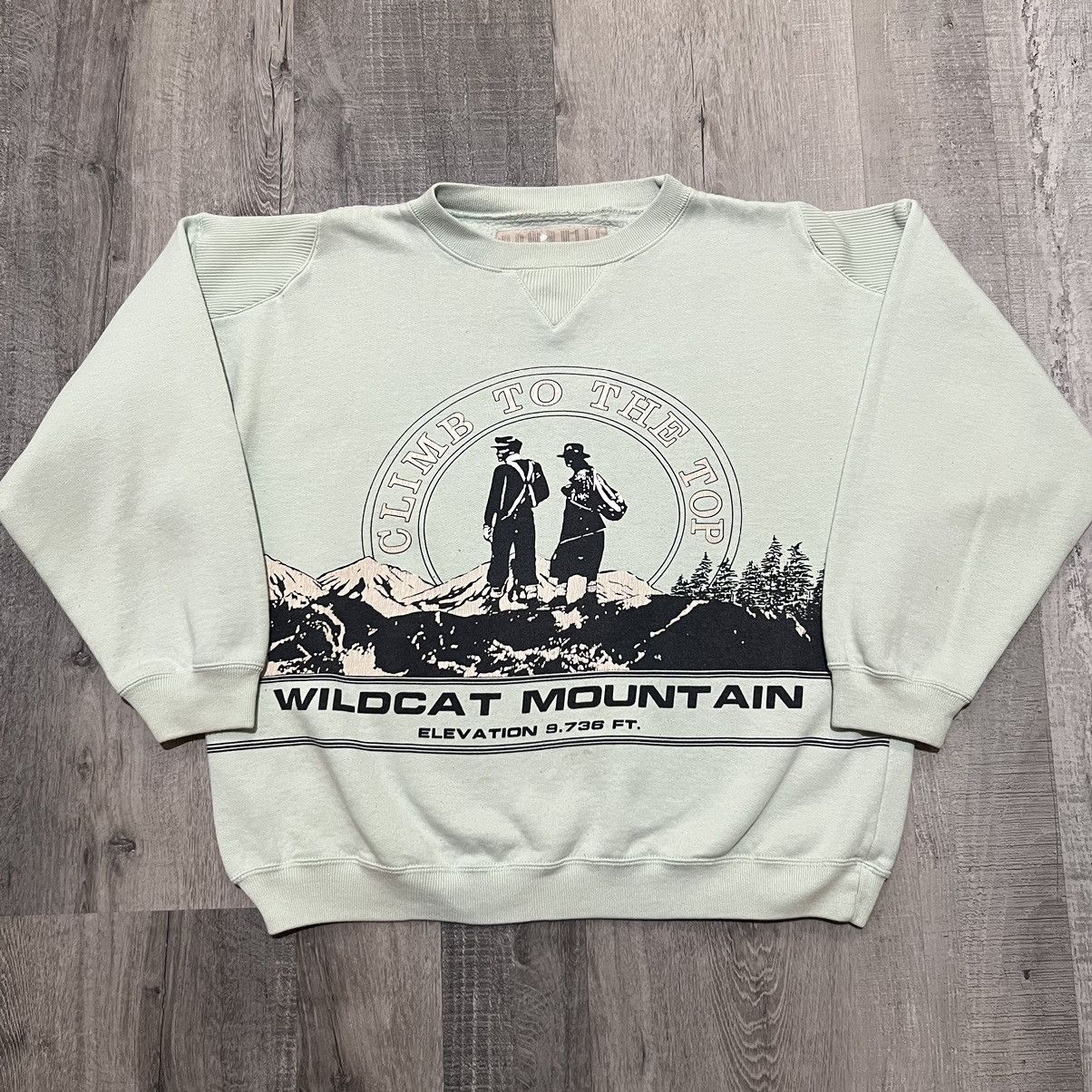 Vintage VTG Wildcat Mountain New England Ski Hike Teal Sweatshirt Size S / US 4 / IT 40 - 1 Thumbnail