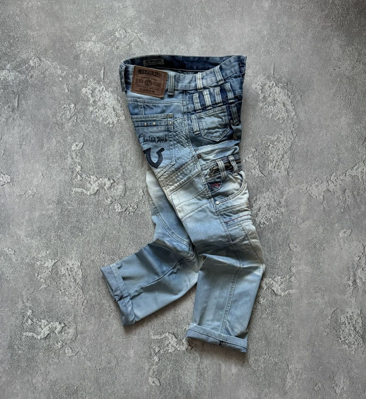 Japanese Brand Japrag 29 by okishana samoki denim cargo pant trouser Jean Size US 29 - 17 Thumbnail