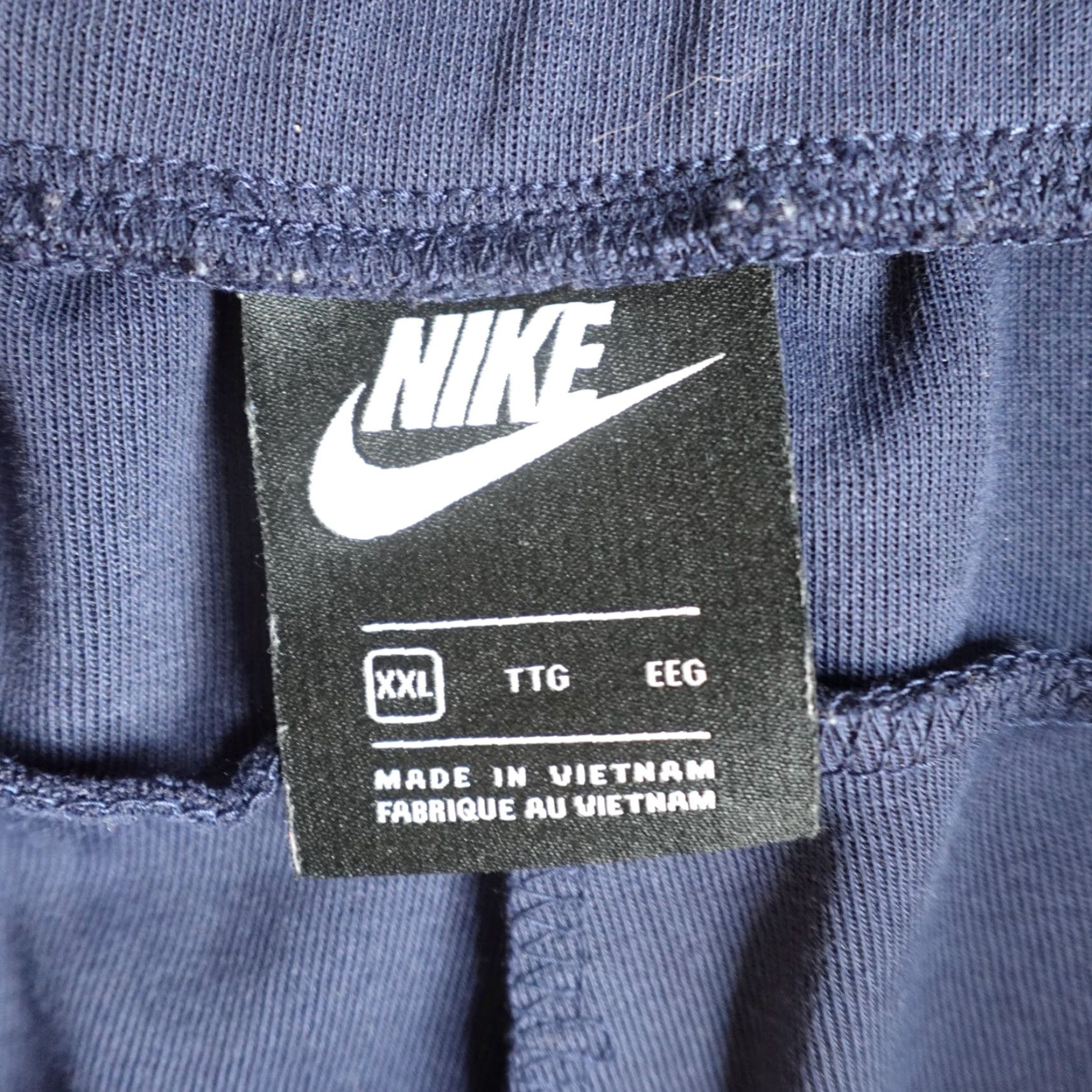 Nike Nike Mens Pants 2XL Blue Solid Jogger WCA Wildcats Drawstring Fleece Cotton Blend Activewear Casual Tapered Waist Mens Size US 39 - 7 Thumbnail