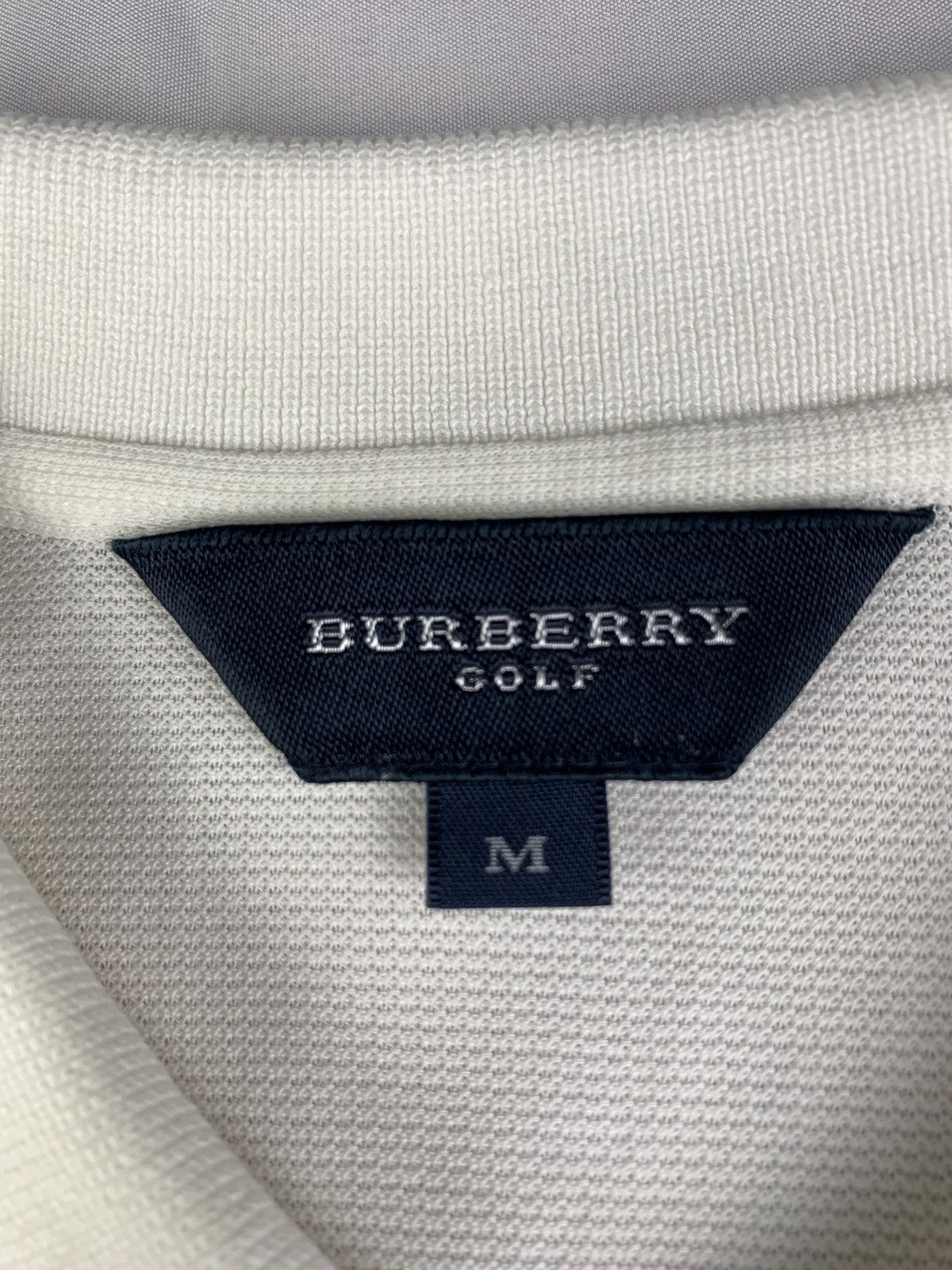 Burberry Burberry Golf England White Spell Out Longsleeve Polo Shirt Size M / US 6-8 / IT 42-44 - 9 Thumbnail