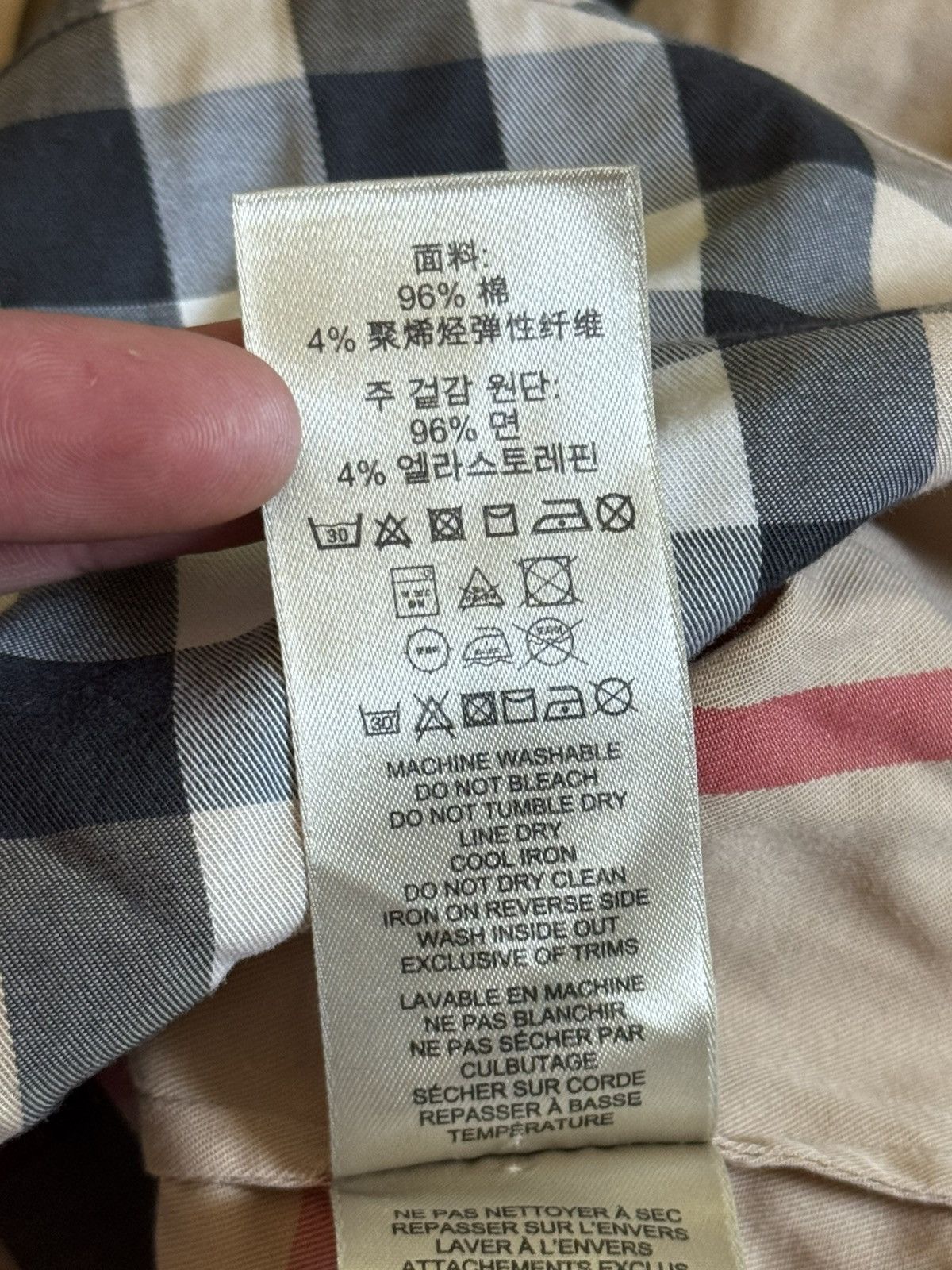 Burberry Burberry Brit XS/size nova check shirts button up blouse Size XS / US 0-2 / IT 36-38 - 6 Thumbnail