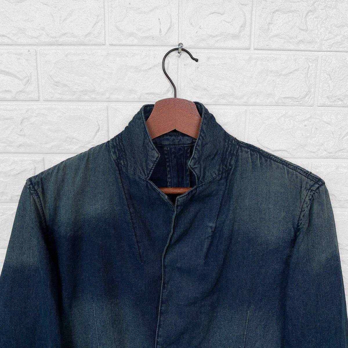 Indigo JAPANESE BRAND CORNEY INDIGO WASHED BLAZER JACKET Size US S / EU 44-46 / 1 - 5 Thumbnail
