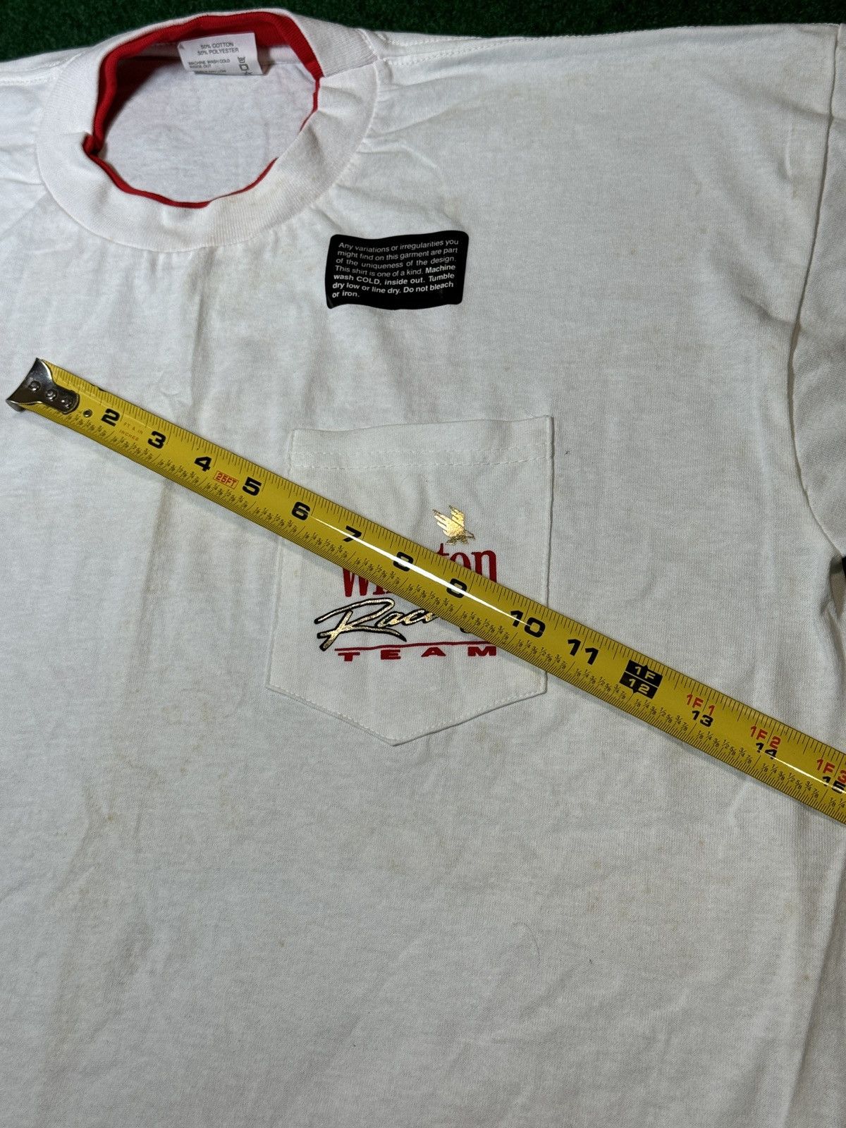 NASCAR × Vintage Vintage 90s Winston Racing Team Tobacco Cigarettes T Shirt Size US XL / EU 56 / 4 - 8 Thumbnail