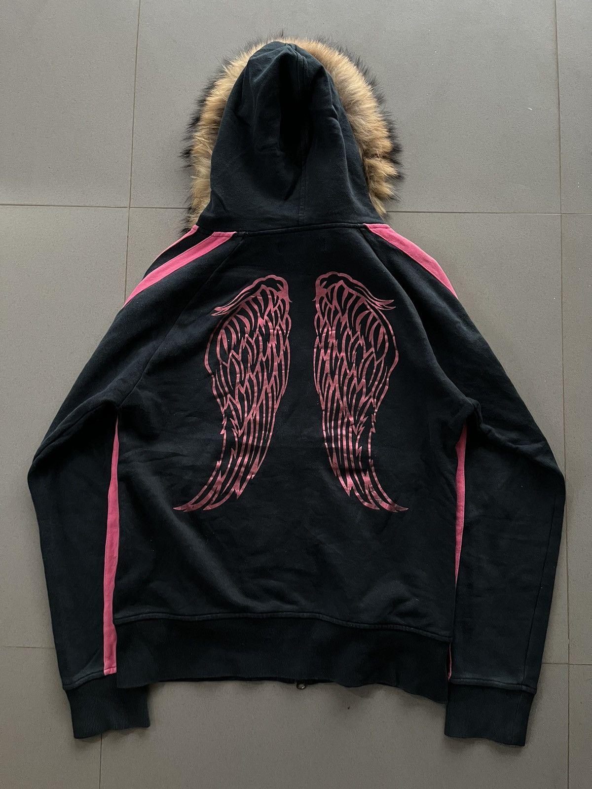 If Six Was Nine JAPANESE ATC+INTHEATTIC FUR WINGS ZIPHOODIE VKEI GOTHIC PUNK Size US M / EU 48-50 / 2 - 2 Thumbnail