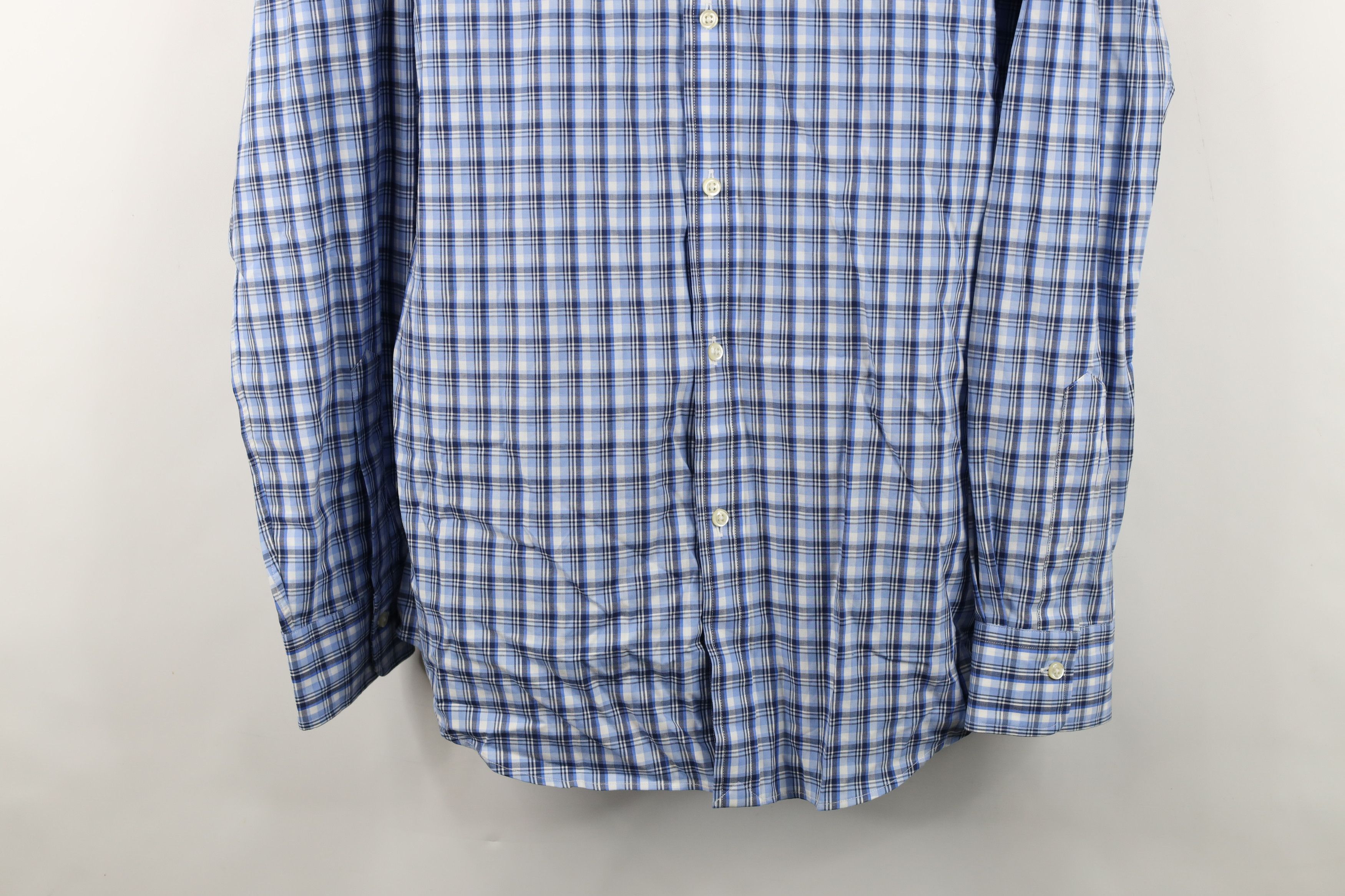 Ralph Lauren Ralph Lauren Collared Long Sleeve Button Shirt Blue Plaid Size US XL / EU 56 / 4 - 3 Thumbnail