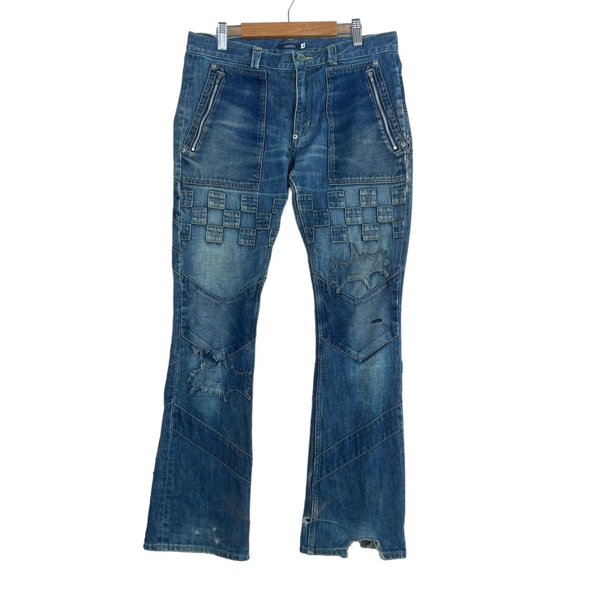 パンツ undercover design denim jeans Undercover Patchwork Design Jeans | Blue | FARFETCH