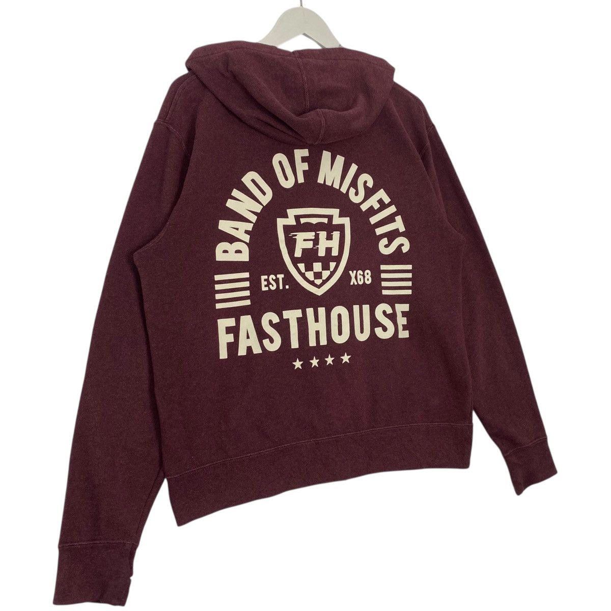 Vintage Vintage FastHouse Full Zip Hoodie Red Pullover Jumper Size M Size US M / EU 48-50 / 2 - 7 Thumbnail