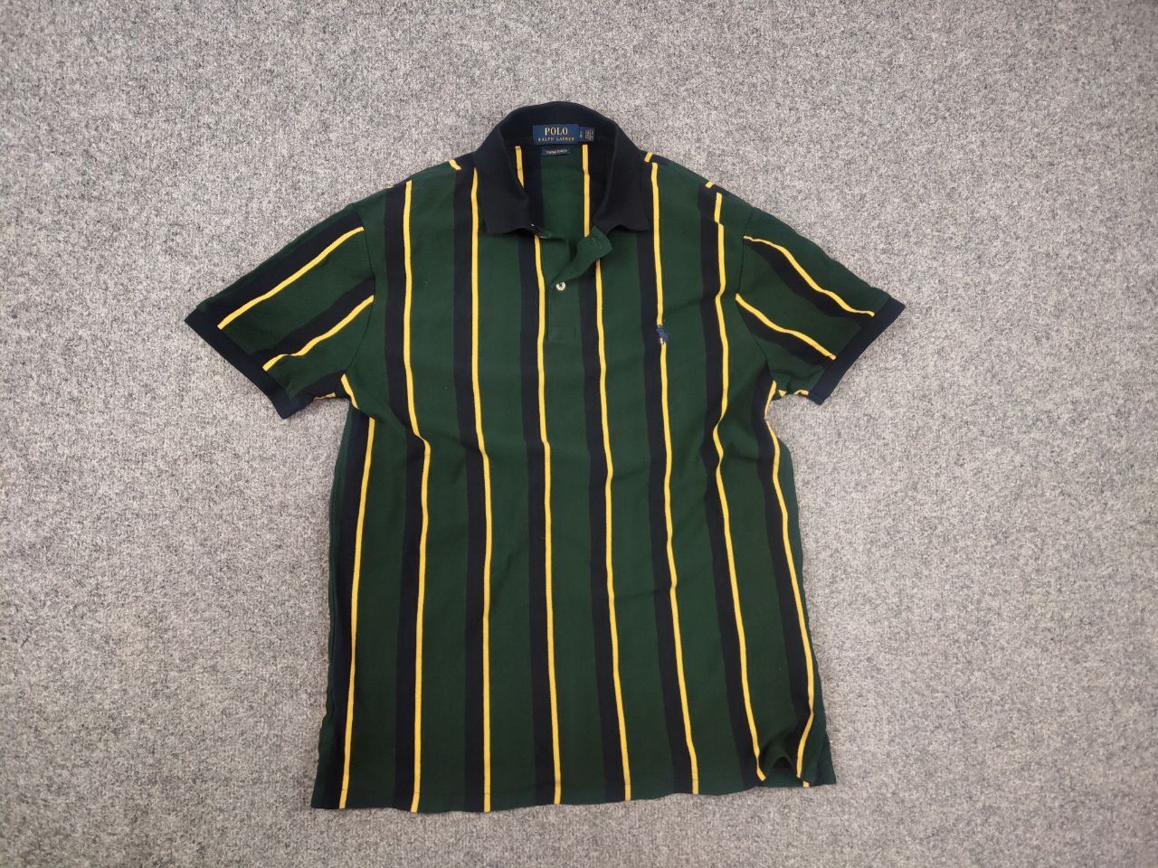 Polo Ralph Lauren Polo by Ralph Lauren custom fit stripe green Vintage T Shirt Size US L / EU 52-54 / 3 - 3 Thumbnail