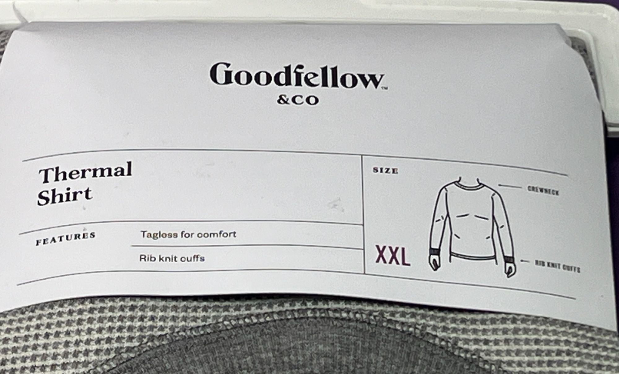 Other GoodFellow & Co - Men's Relaxed Fit Long Sleeve Thermal Unde Size US XXL / EU 58 / 5 - 8 Thumbnail