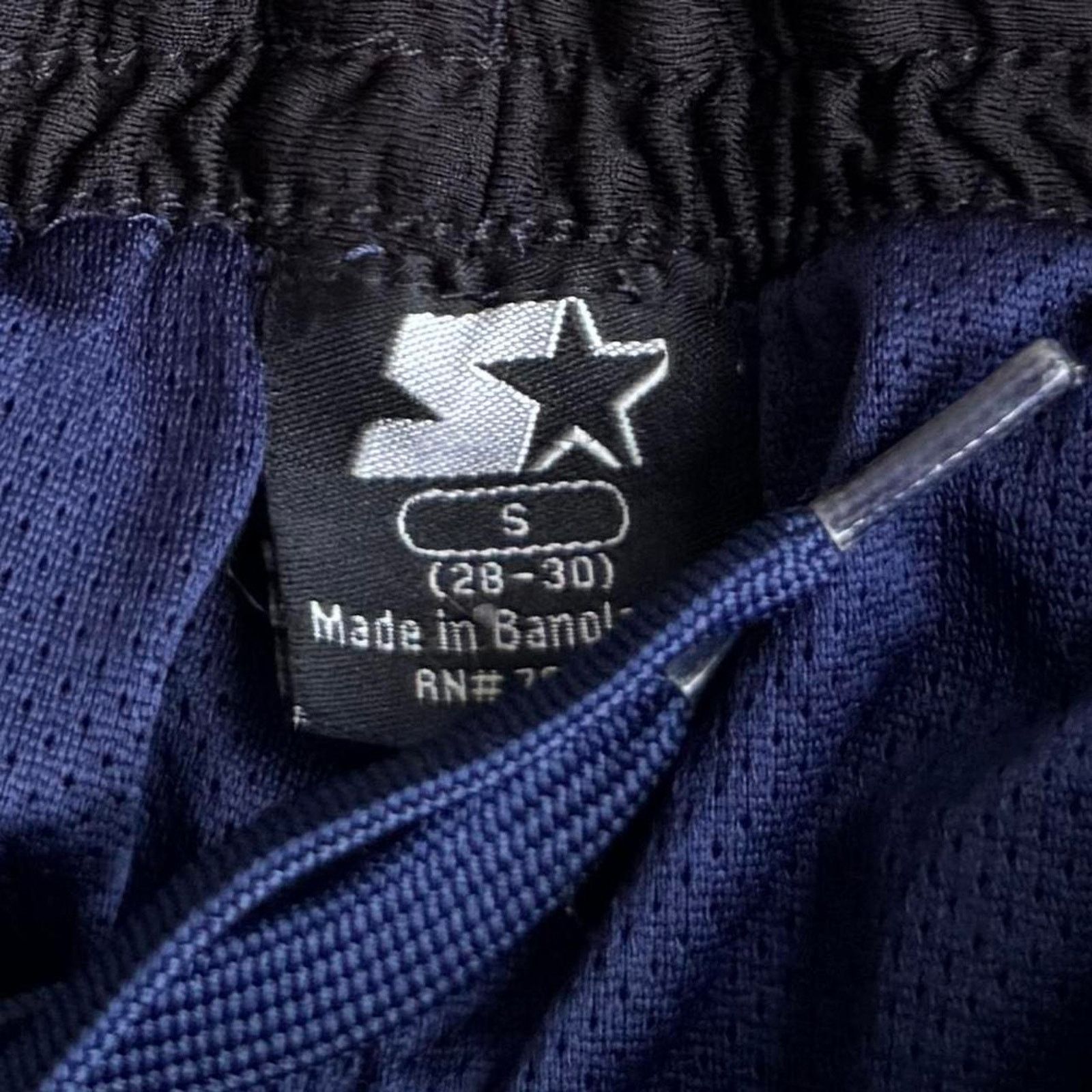Japanese Brand × Starter × Vintage Starter Navy Blue Technical Baggy Sweatpants / Trackpants Size US 29 - 4 Thumbnail