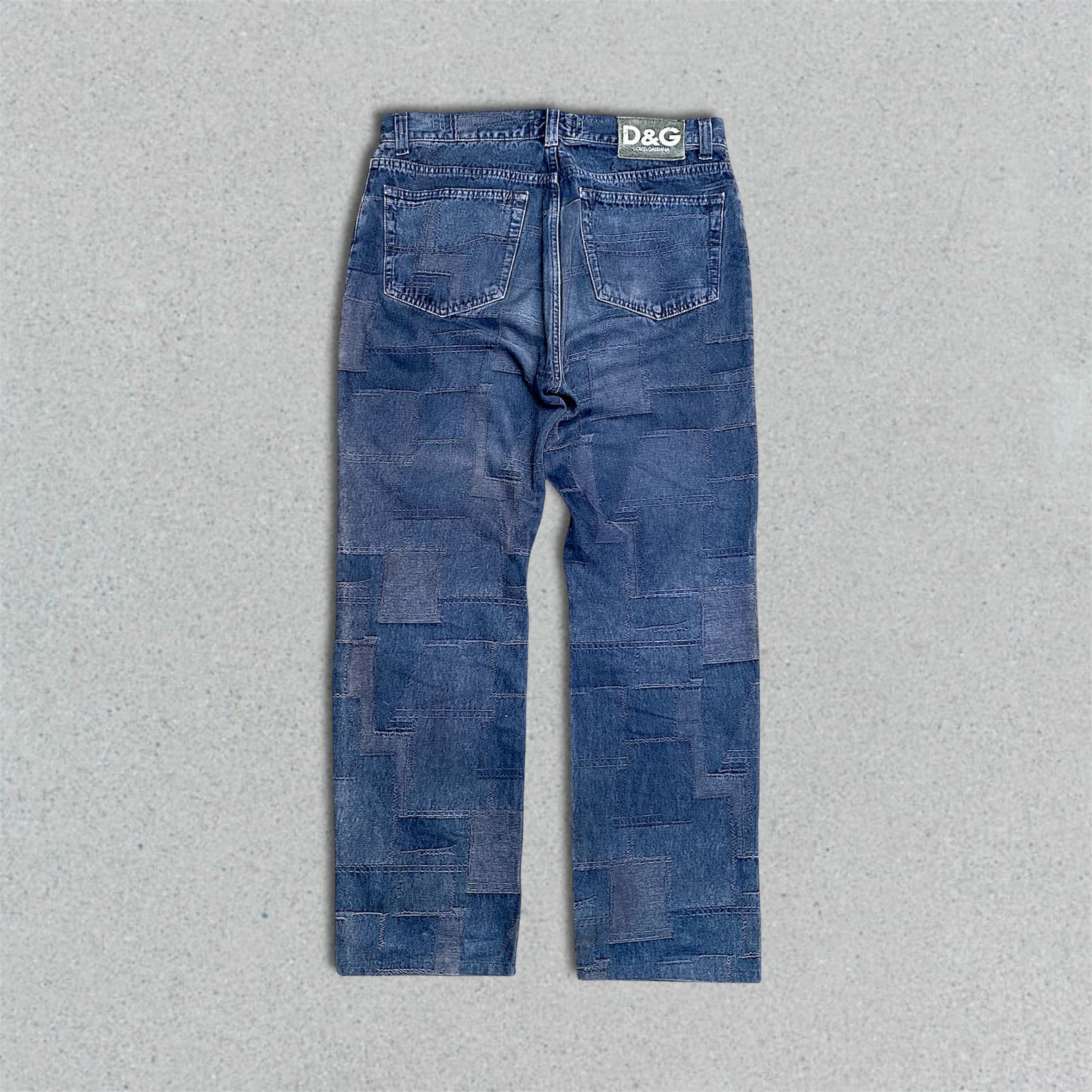 Dolce & Gabbana ARCHIVAL DOLCE & GABBANA PATCHWORK DESIGN DENIM PANTS Size US 32 / EU 48 - 5 Thumbnail