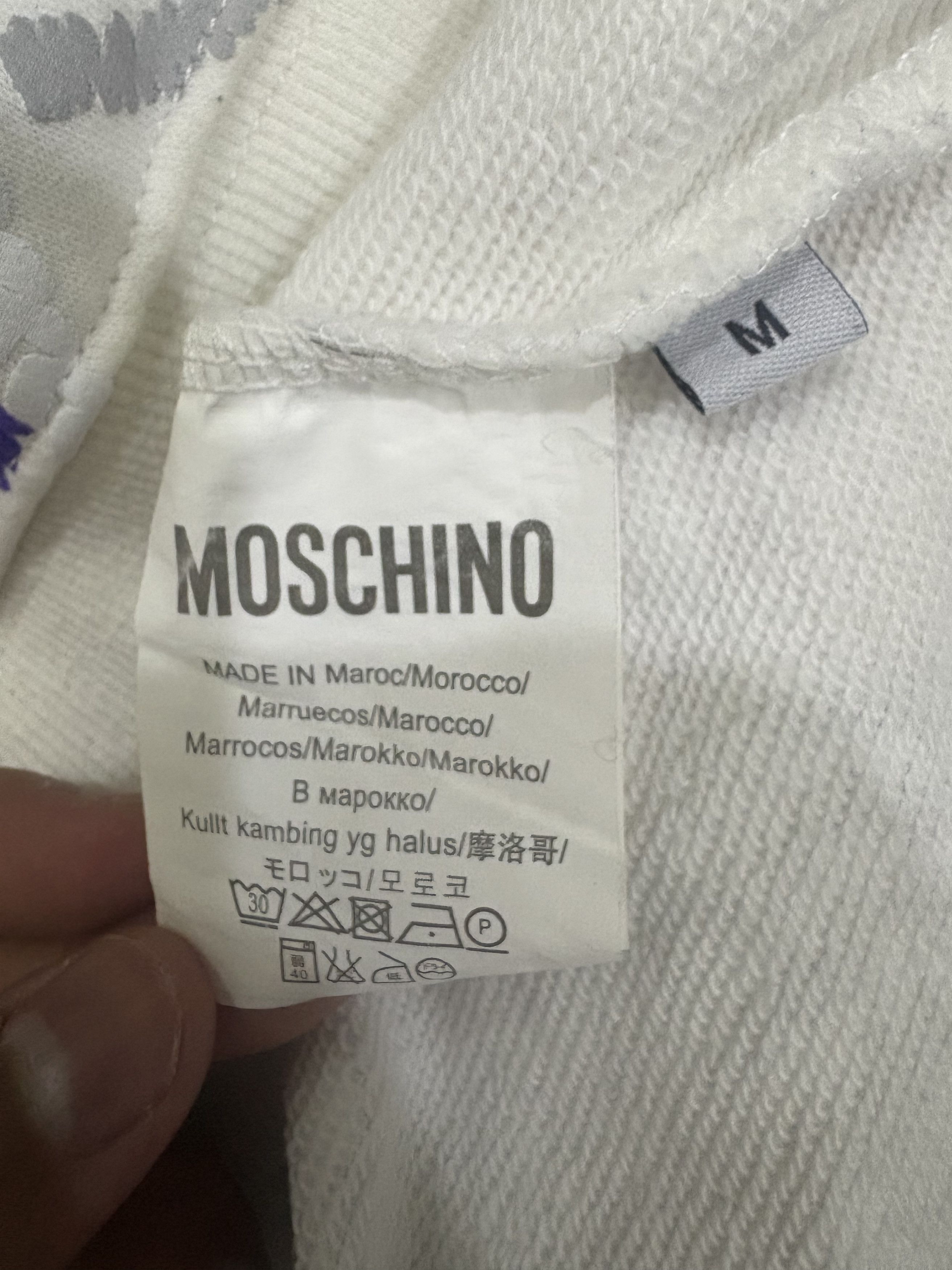 Moschino Moschino Sweatshirt White Multicolor Size US M / EU 48-50 / 2 - 6 Thumbnail