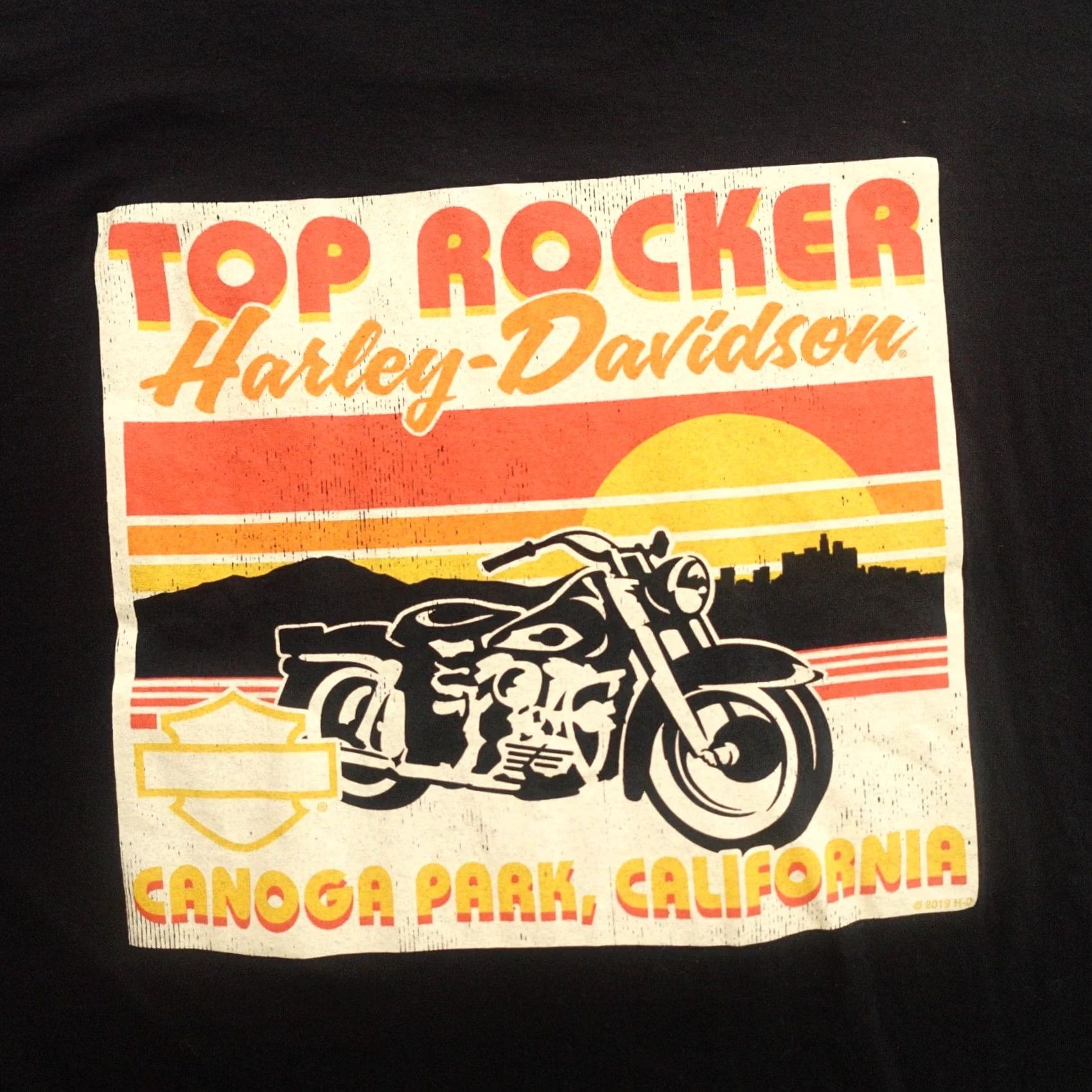 Harley Davidson Harley-Davidson T-Shirt Harley-Davidson Shirt 2XL Black Mens Short Sleeve Vintage Rocker Canoga Park Tshirt Size US XXL / EU 58 / 5 - 4 Thumbnail