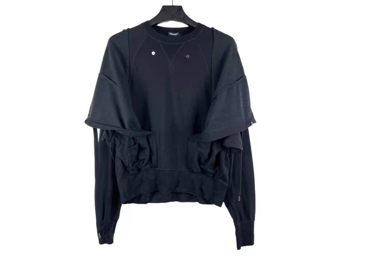 Undercover Undercover AW23 Two-Layer Hooded Pullover Sweatshirt J31 Size US L / EU 52-54 / 3 - 3 Thumbnail