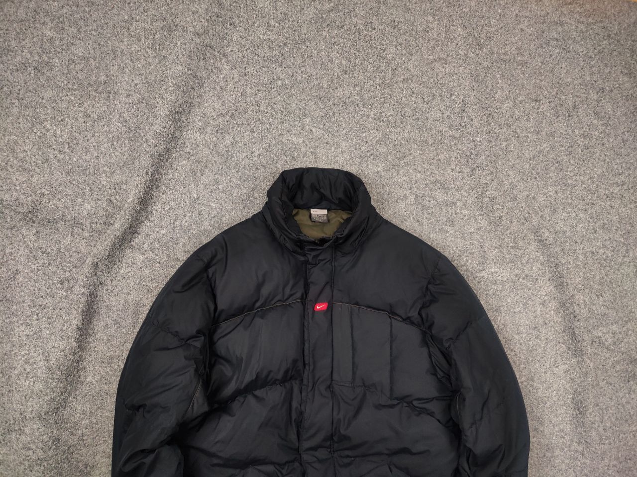 Nike 🔥 Vintage 90s Nike Logo Black puffy quilted Down Jacket Y2K Size US S / EU 44-46 / 1 - 1 Thumbnail
