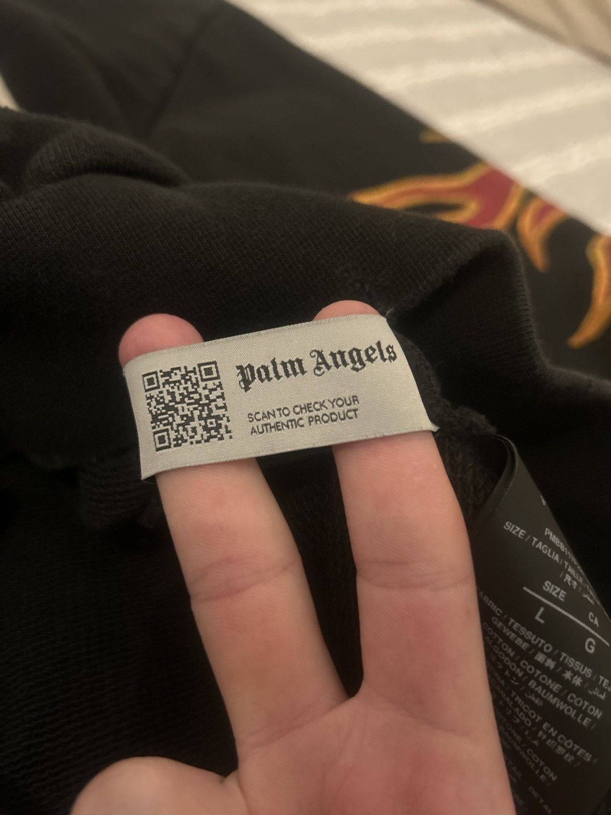 Palm Angels Palm angels flame print hoodie Size US L / EU 52-54 / 3 - 5 Thumbnail