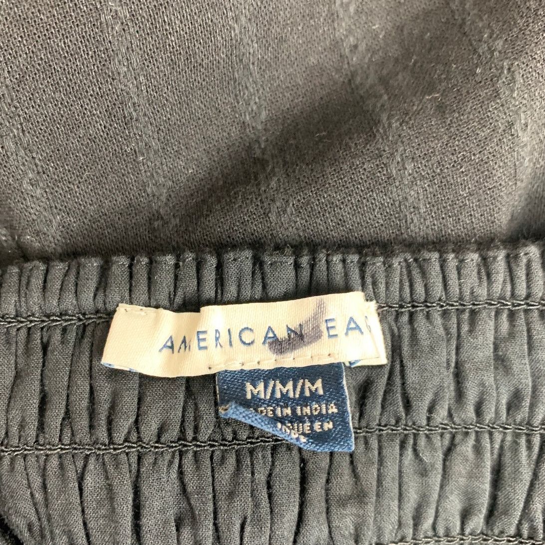 American Eagle Outfitters New American Eagle Womens Medium Black Smocked Mini Dress Size M / US 6-8 / IT 42-44 - 3 Thumbnail