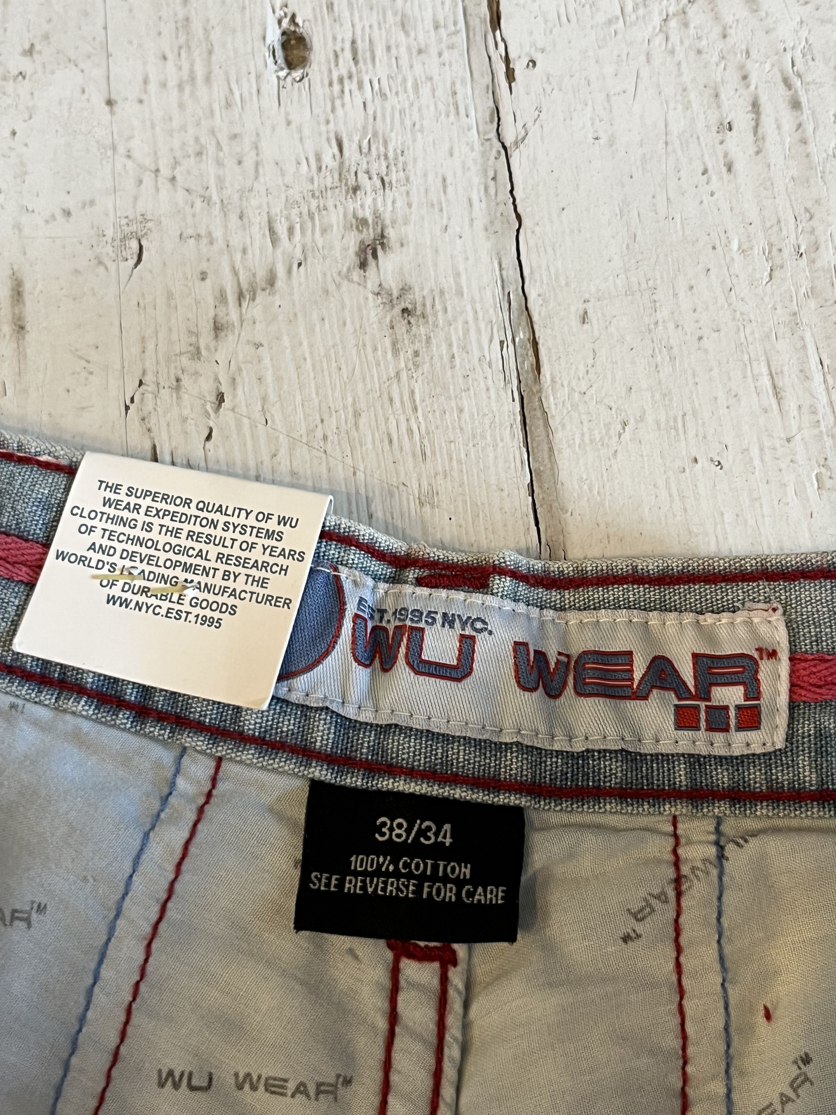 Vintage × Wu-Tang Clan DSWT Vintage 90s Wu-Wear Baggy Denim Jeans Size US 38 / EU 54 - 14 Thumbnail