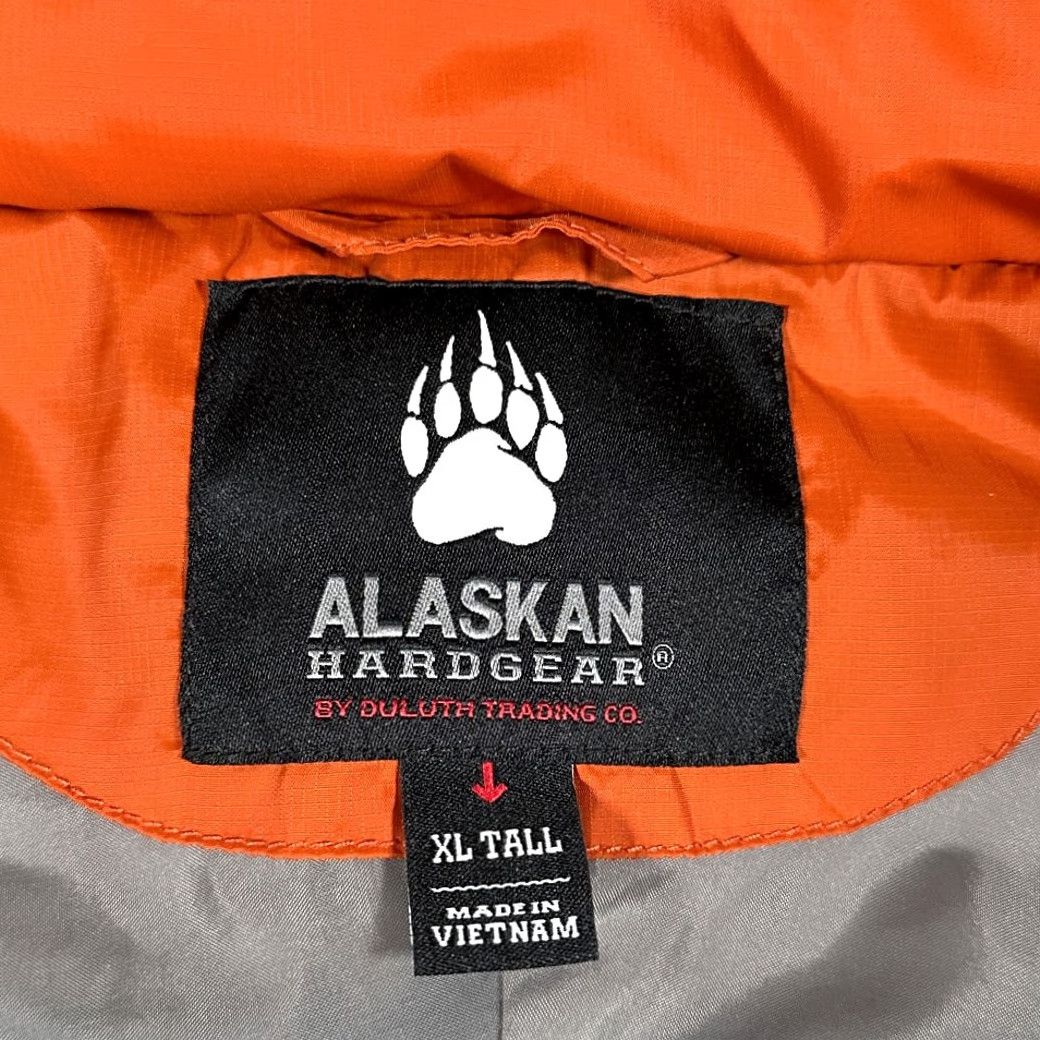 Vintage Alaskan Hardgear Jacket Adult XLT Orange Puffer Insulated Outdoor Nylon Nylon Polyester Full Zip Casual Mens XLT Orange Puffer Jacket Size US XL / EU 56 / 4 - 4 Thumbnail