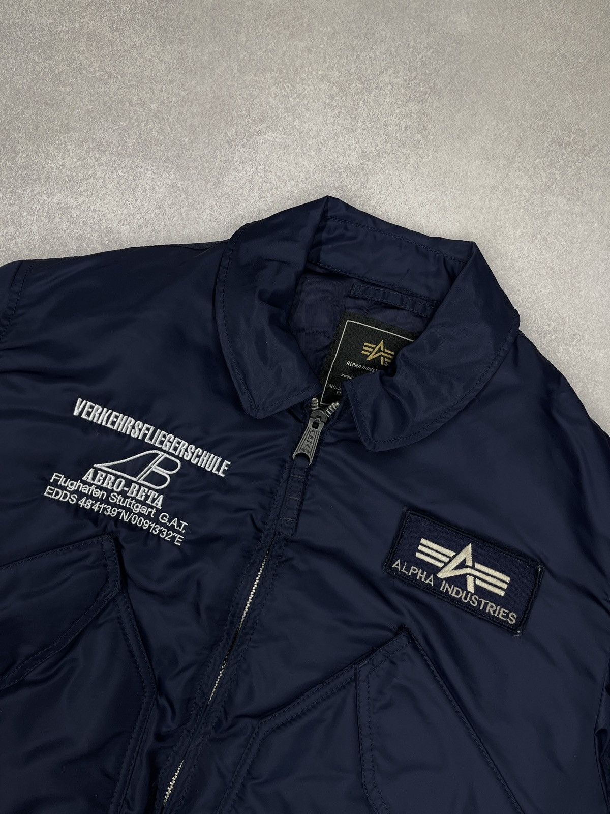 Alpha Industries Alpha Industries CWU 45 Flight Bomber Jacket Navy Nylon Size US M / EU 48-50 / 2 - 4 Thumbnail