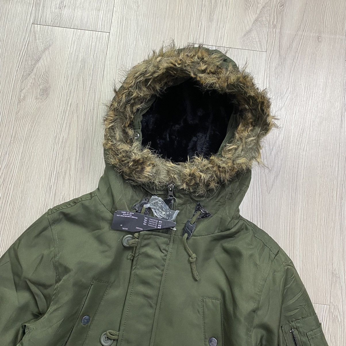 If Six Was Nine × Japanese Brand × Le Grande Bleu (L.G.B.) 2000s Spiral News Faux Fur G.O.A Quilted jacket Size US M / EU 48-50 / 2 - 2 Thumbnail