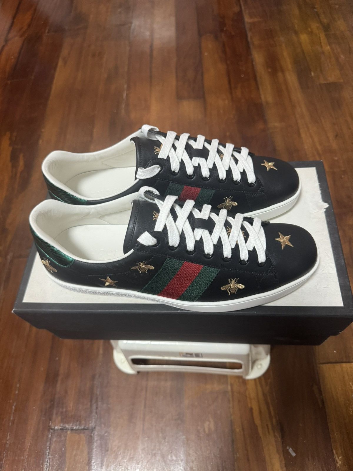 image of Gucci Low Top Sneaker in Black, Men's (Size 9.5)