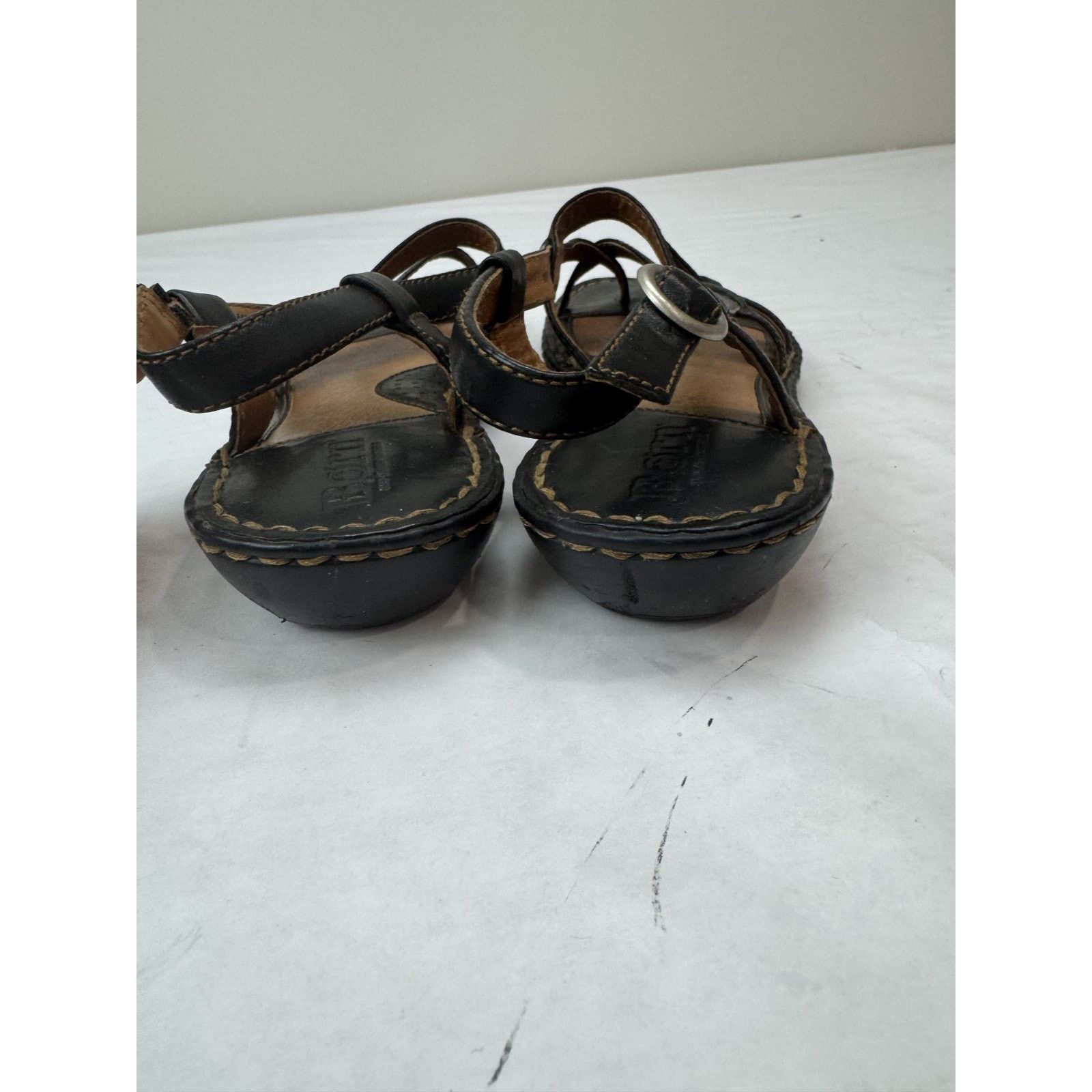 Born Bjorn Leather Sandals Strappy W31173 Women's Size 8 Boho Size US 8 / IT 38 - 4 Thumbnail