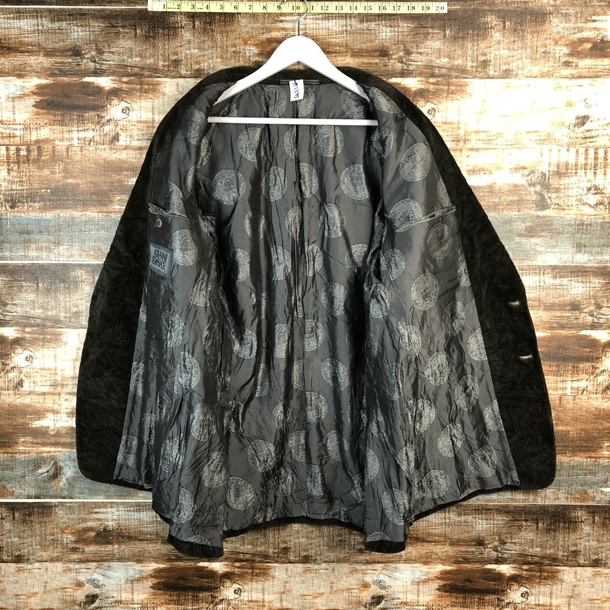 Versace Gianni Versace Dark Brown corduroy Blazzer #A2395 Size US L / EU 52-54 / 3 - 12 Thumbnail
