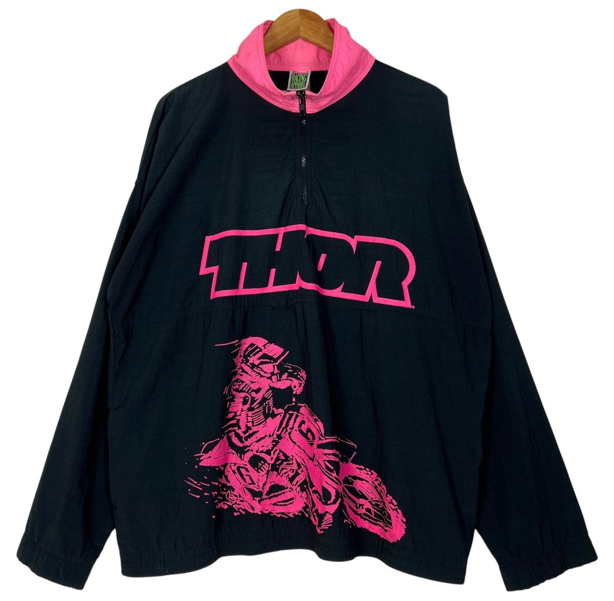 Fox Racing Vintage Thor Motorcycle Racing Half Zipper Shirt Size US L / EU 52-54 / 3 - 1 Thumbnail