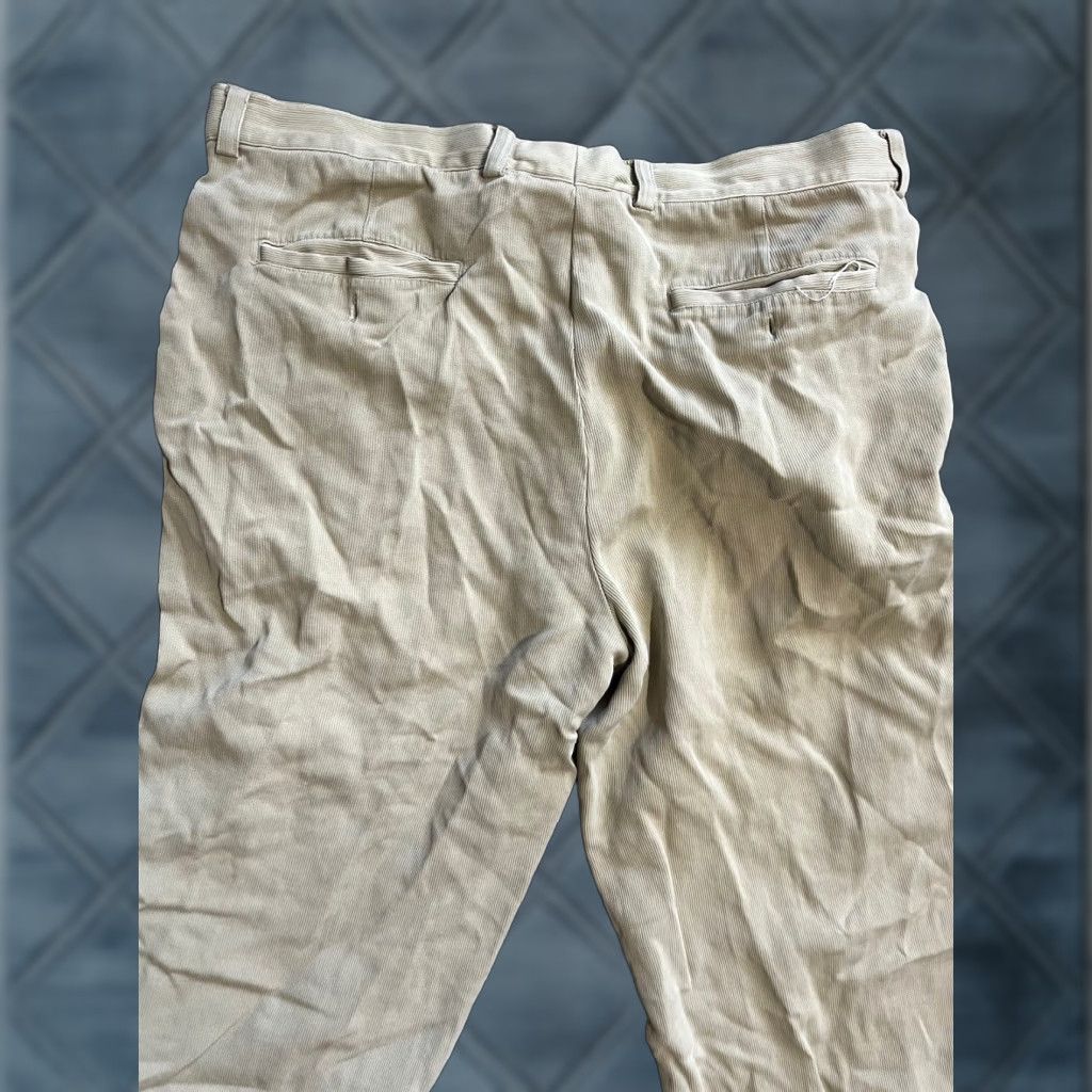 Tommy Bahama Tommy Bahama Pants Mens 38x27 Beige Silk Chino Trousers Flat Front Pleated Size US 38 / EU 54 - 1 Thumbnail