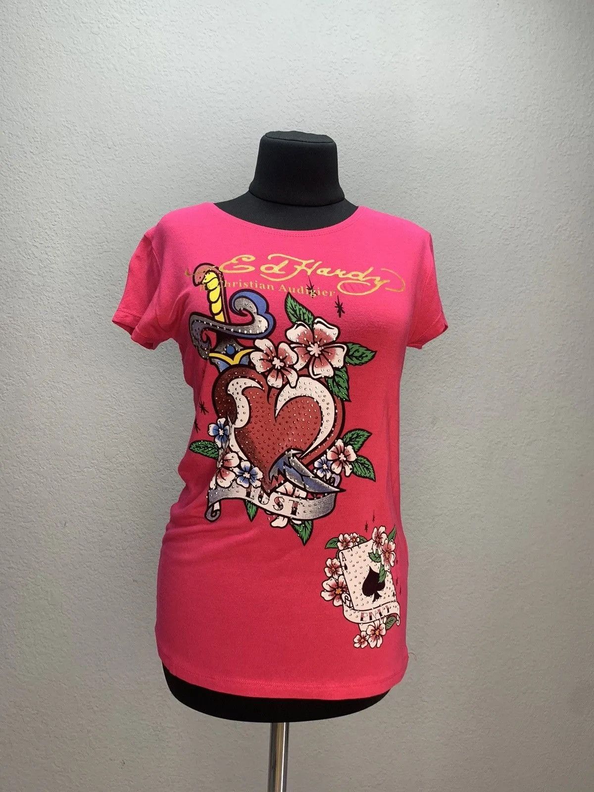Christian Audigier Vintage Y2K t-shirt style Ed hardy Christian Audigier tee Size L / US 10 / IT 46 - 2 Thumbnail