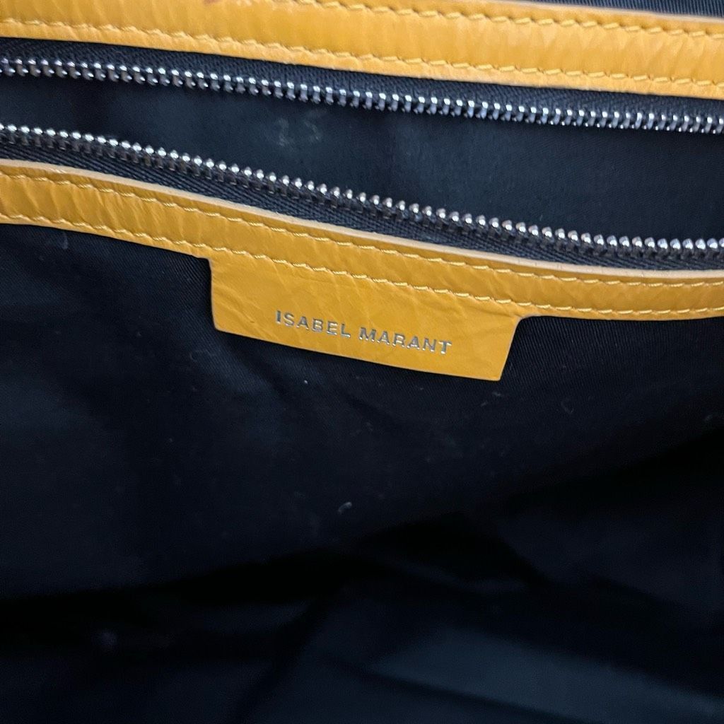 Isabel Marant Isabel Marant Saffron Yellow Eewa Glazed Lambskin Leather Ho Size ONE SIZE - 12 Thumbnail