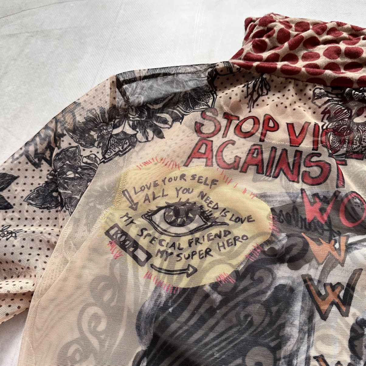 Hysteric Glamour × Undercover Mesh Top Tattoo Long Sleeve T Shirt Cop Copine JPG Vibe Size M / US 6-8 / IT 42-44 - 10 Thumbnail