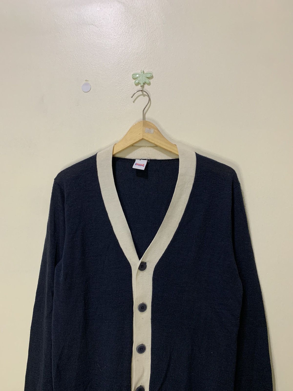 Lonsdale × Vintage Vintage Cardigan Lonsdale Workwear Size US M / EU 48-50 / 2 - 2 Thumbnail