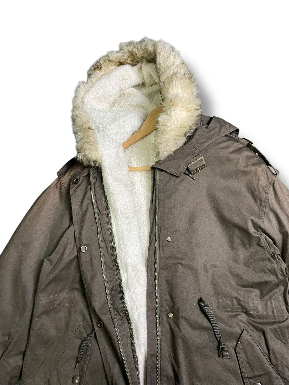 Designer × Japanese Brand × Vintage Snidel x Japanese Brand Faux Fur Fishtail Parkas (38) Size US M / EU 48-50 / 2 - 10 Thumbnail