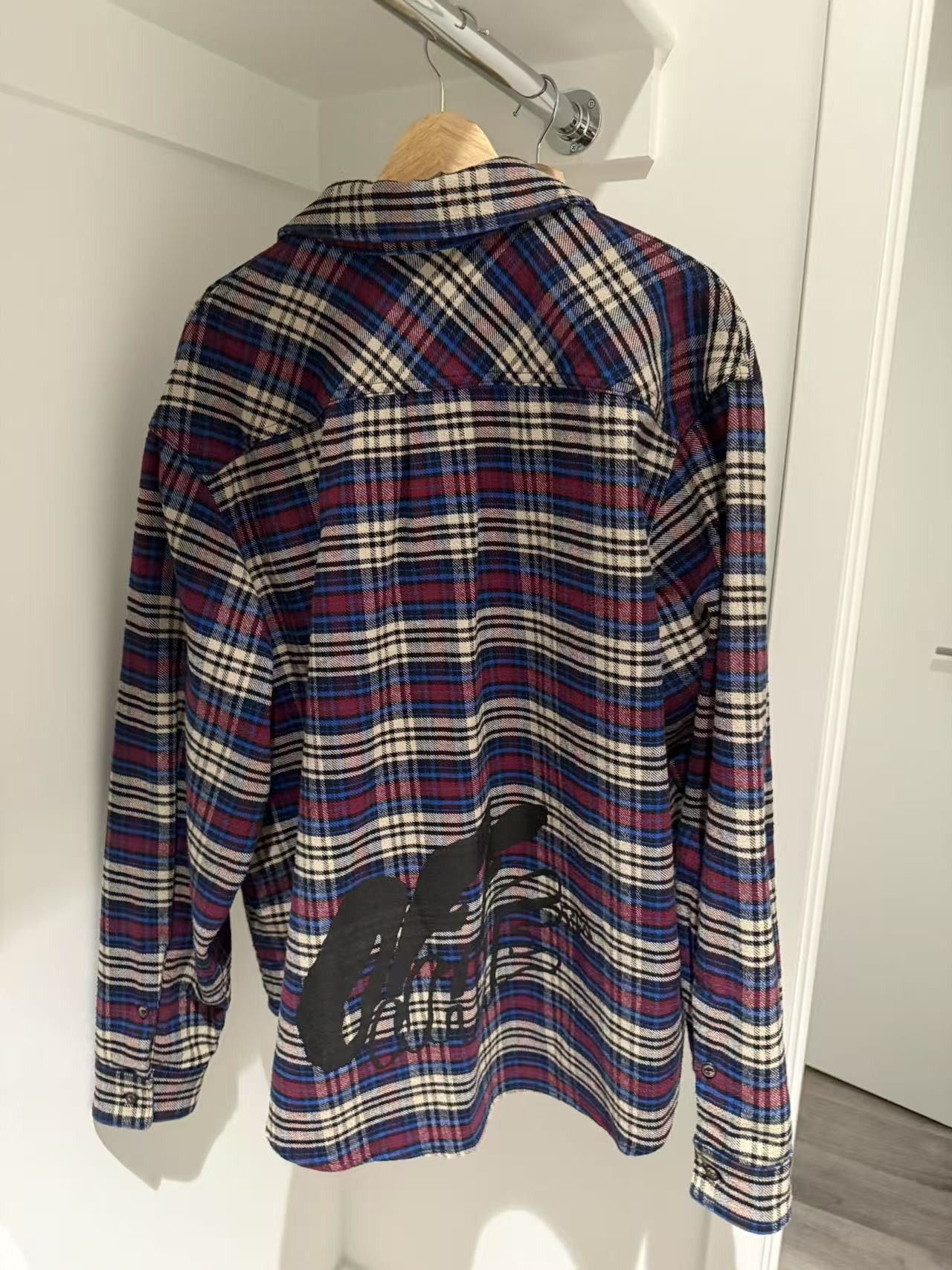 Off-White Off-White C/O VIRGIL ABLOH OW FLANNEL CHECK SHIRT Size US M / EU 48-50 / 2 - 2 Thumbnail