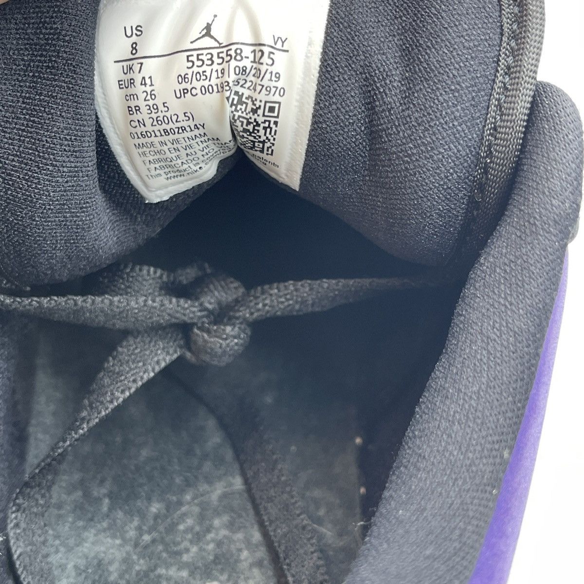 Jordan Brand Air Jordan 1 low court purple Size US 8 / EU 41 - 8 Thumbnail