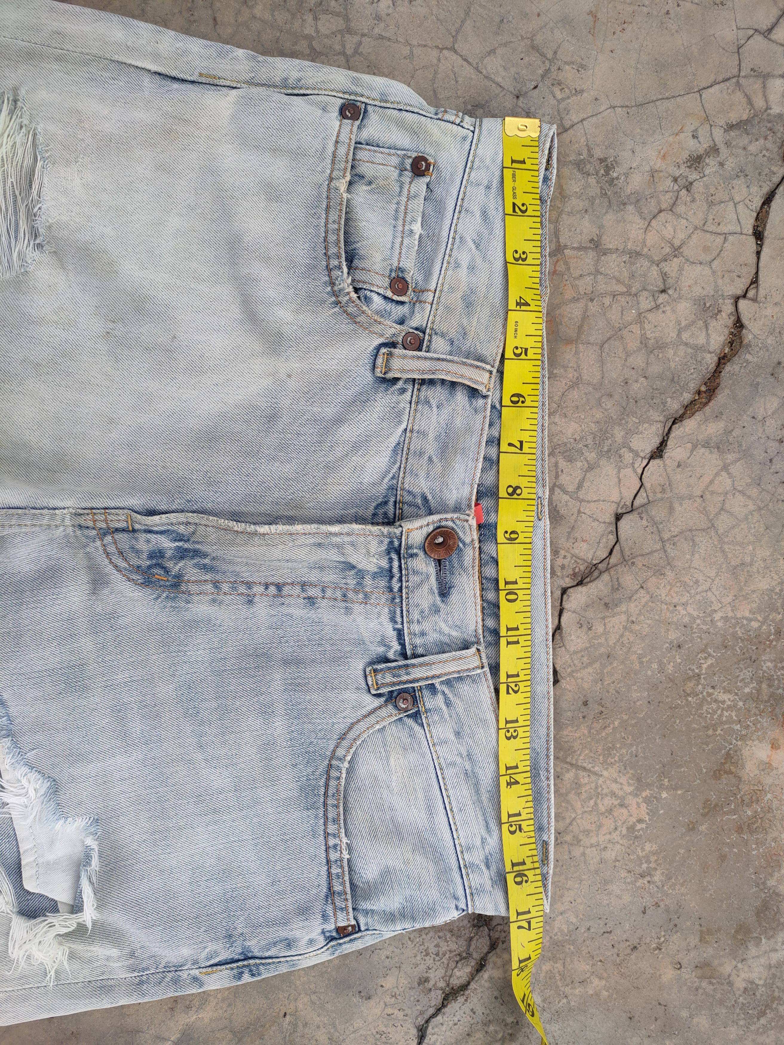 Japanese Brand Vintage japanese ripped faded MUD WASHED jeans denim pants Size US 34 / EU 50 - 6 Thumbnail
