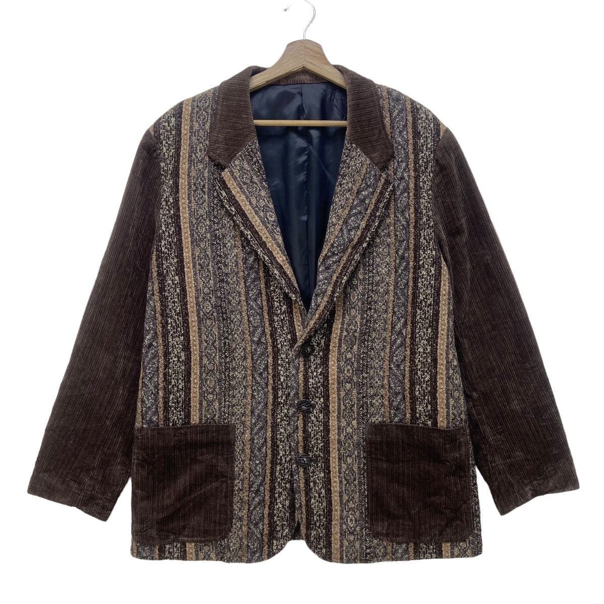Japanese Brand Japanese Brand Ciclo D’amici Patchwork Wool+Corduroy Jacket Size US M / EU 48-50 / 2 - 5 Thumbnail