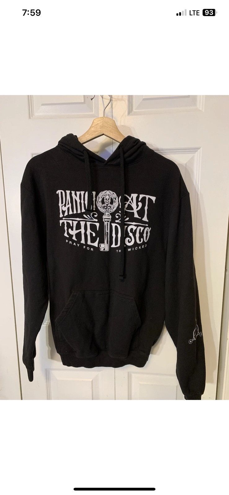Tultex Panic at the disco mens sz M black hoodie Size US M / EU 48-50 / 2 - 7 Thumbnail
