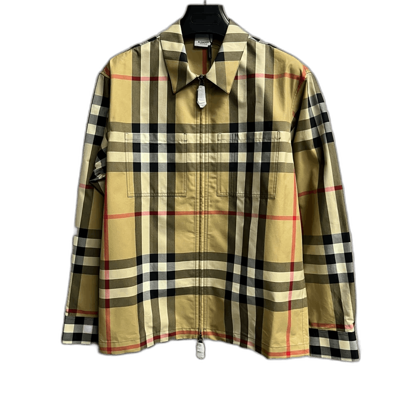 Burberry Burberry Beige Check Button-Up Long Sleeve Shirt Size US S / EU 44-46 / 1 - 1 Thumbnail