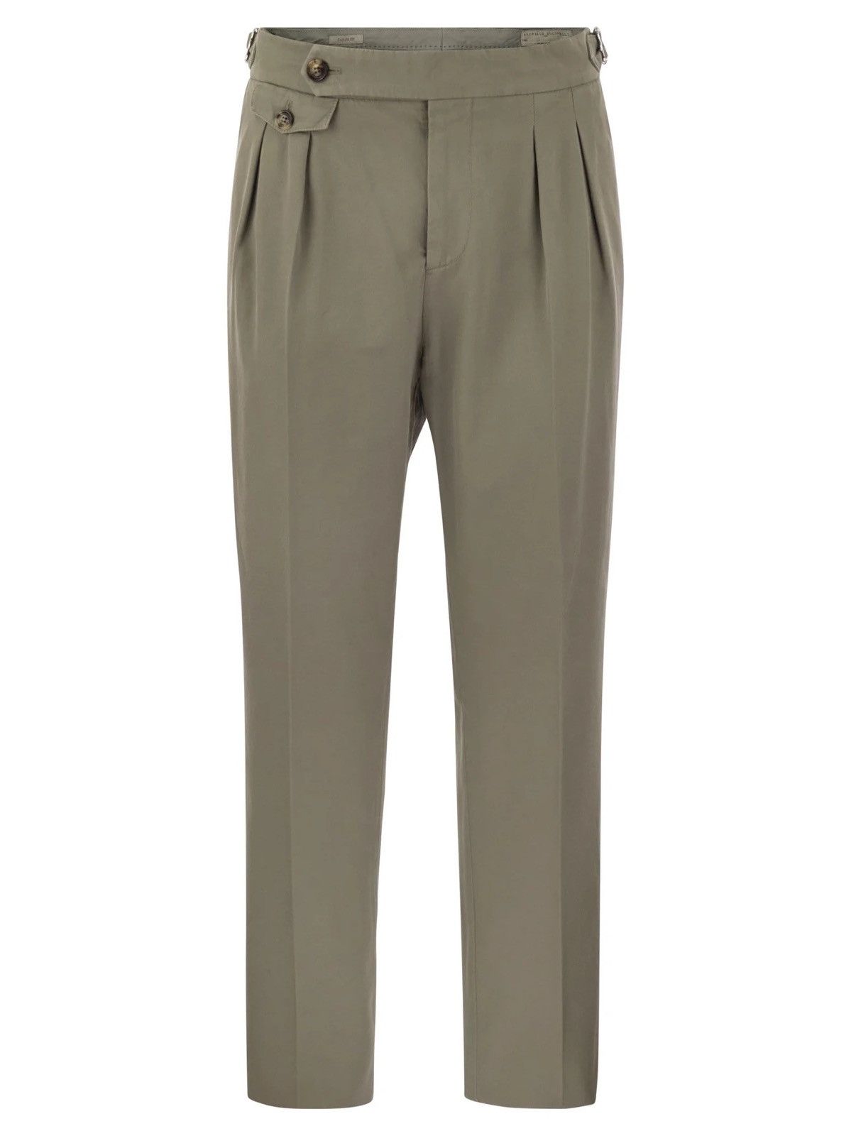 Brunello Cucinelli Brunello Cucinelli Twisted Cotton Gabardine Trousers Size US 38 / EU 54 - 2 Thumbnail
