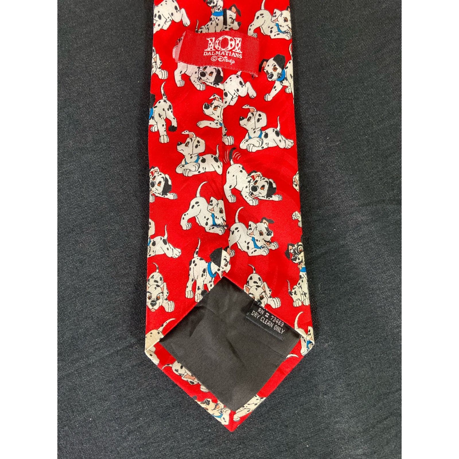 Disney Disney 101 Dalmatians Men's Necktie Red VTG 90s Characters Size ONE SIZE - 6 Thumbnail