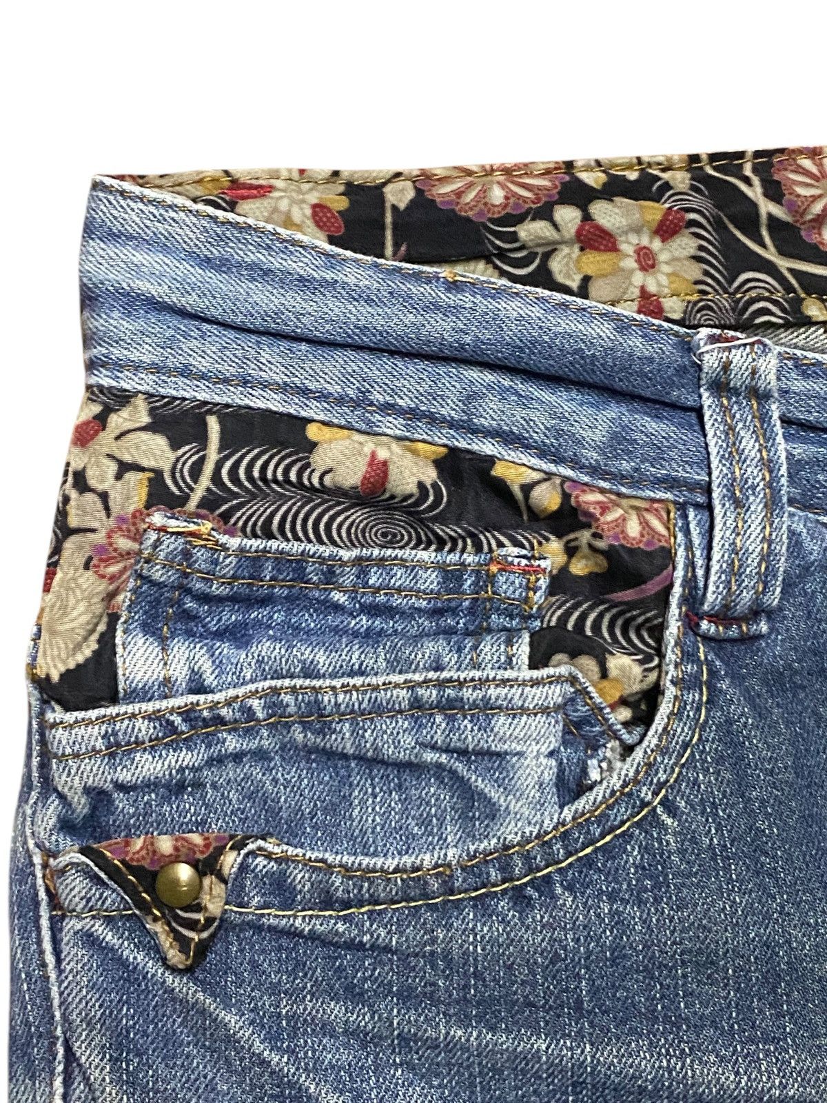 Hysteric Glamour Vintage Japanese Brand Piko Flare Denim Jeans Size US 33 - 9 Thumbnail