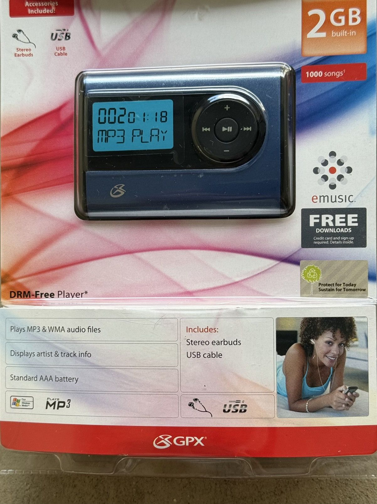 Vintage Y2K Vintage Portable MP3 Player Digital Audio Player Sealed Size ONE SIZE - 4 Thumbnail