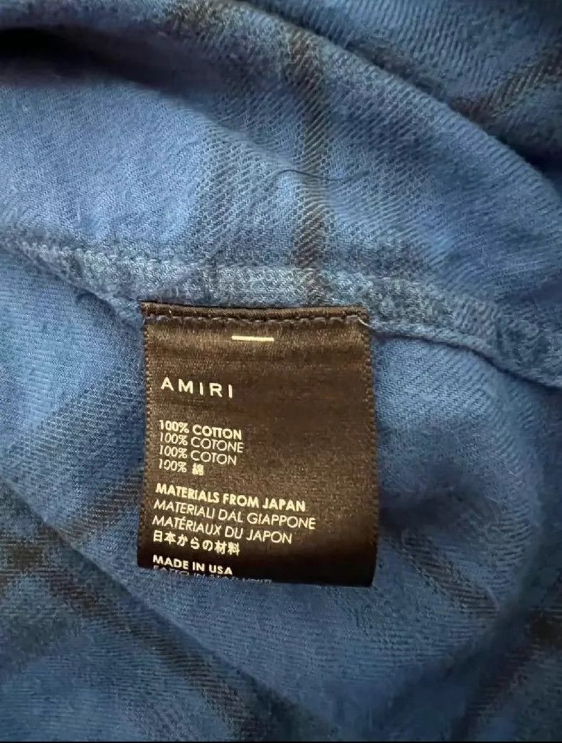 Amiri AMIRI Blue Shark Shirt 2501-Nextarrow Size US M / EU 48-50 / 2 - 4 Thumbnail
