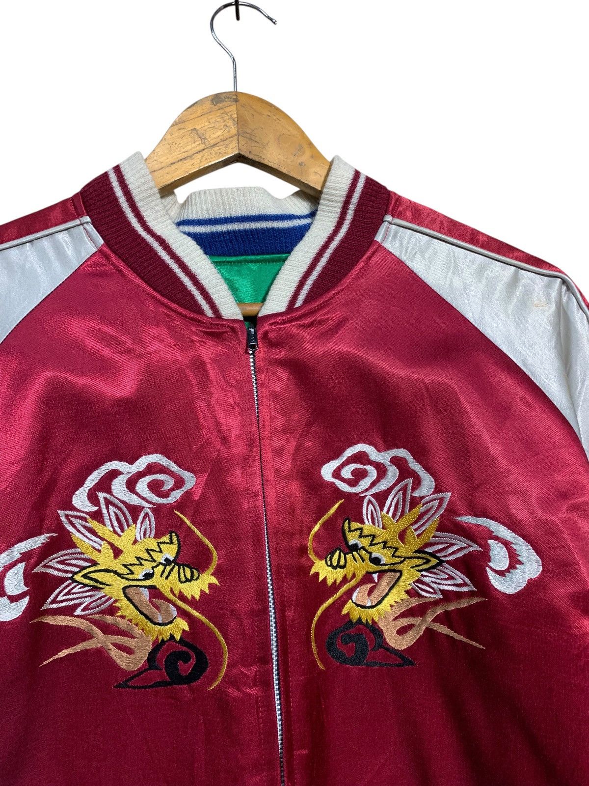 Japanese Brand 🔥VTG SUKAJAN SOUVENIR JACKETS SATEEN/RAYON REVERSIBLE Size US M / EU 48-50 / 2 - 6 Thumbnail