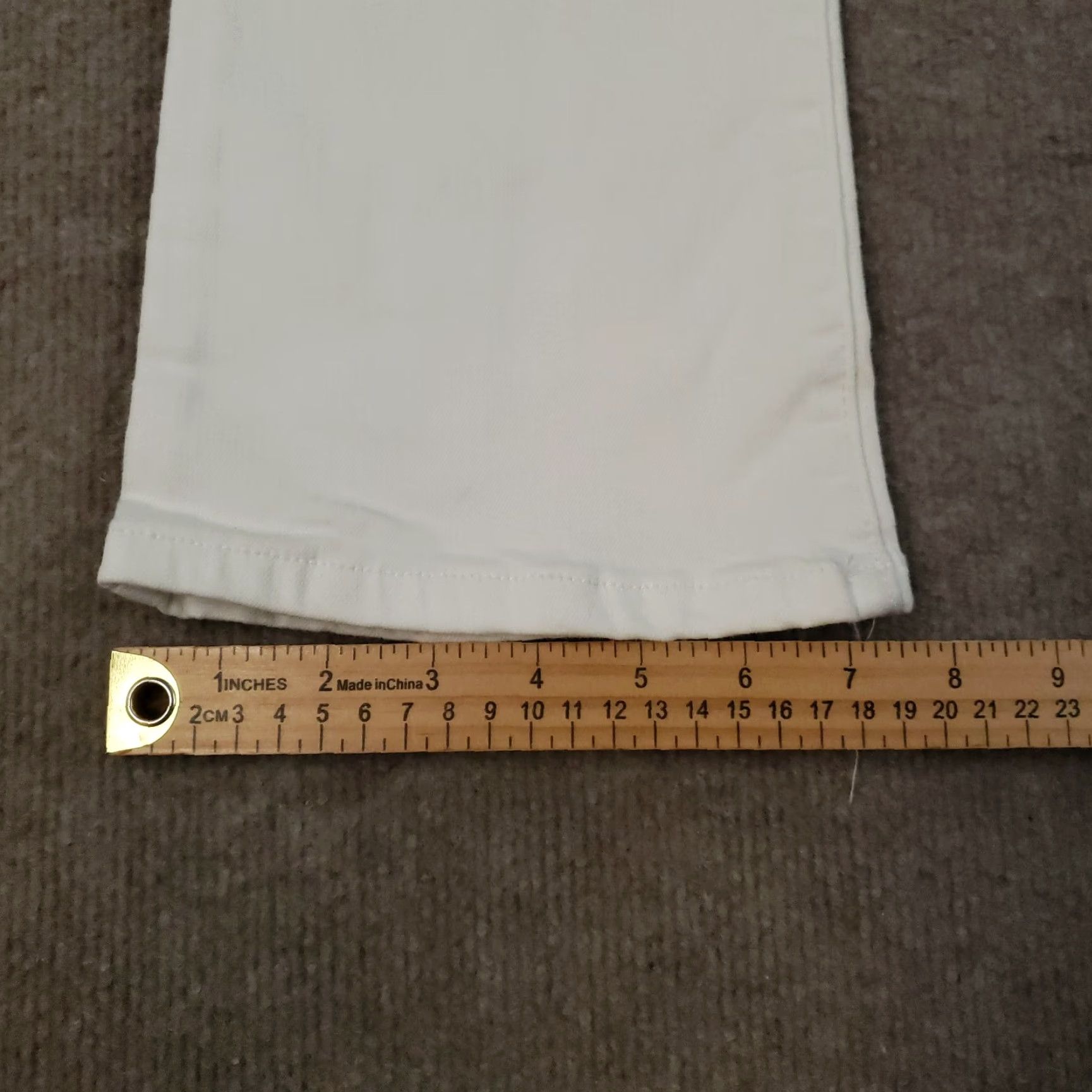 Vintage CELLO White Skinny Jeans Womens Size 7 Mid Rise Stretch Denim Casual Size 28" / US 6 / IT 42 - 3 Thumbnail