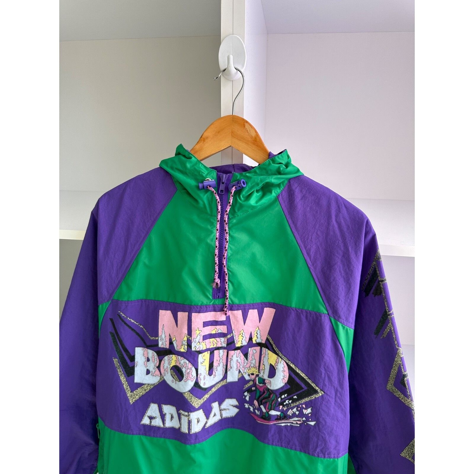 Adidas VTG Adidas Ventex Made in Yugoslavia Rare Nylon Anorak Jacke Size US M / EU 48-50 / 2 - 5 Thumbnail