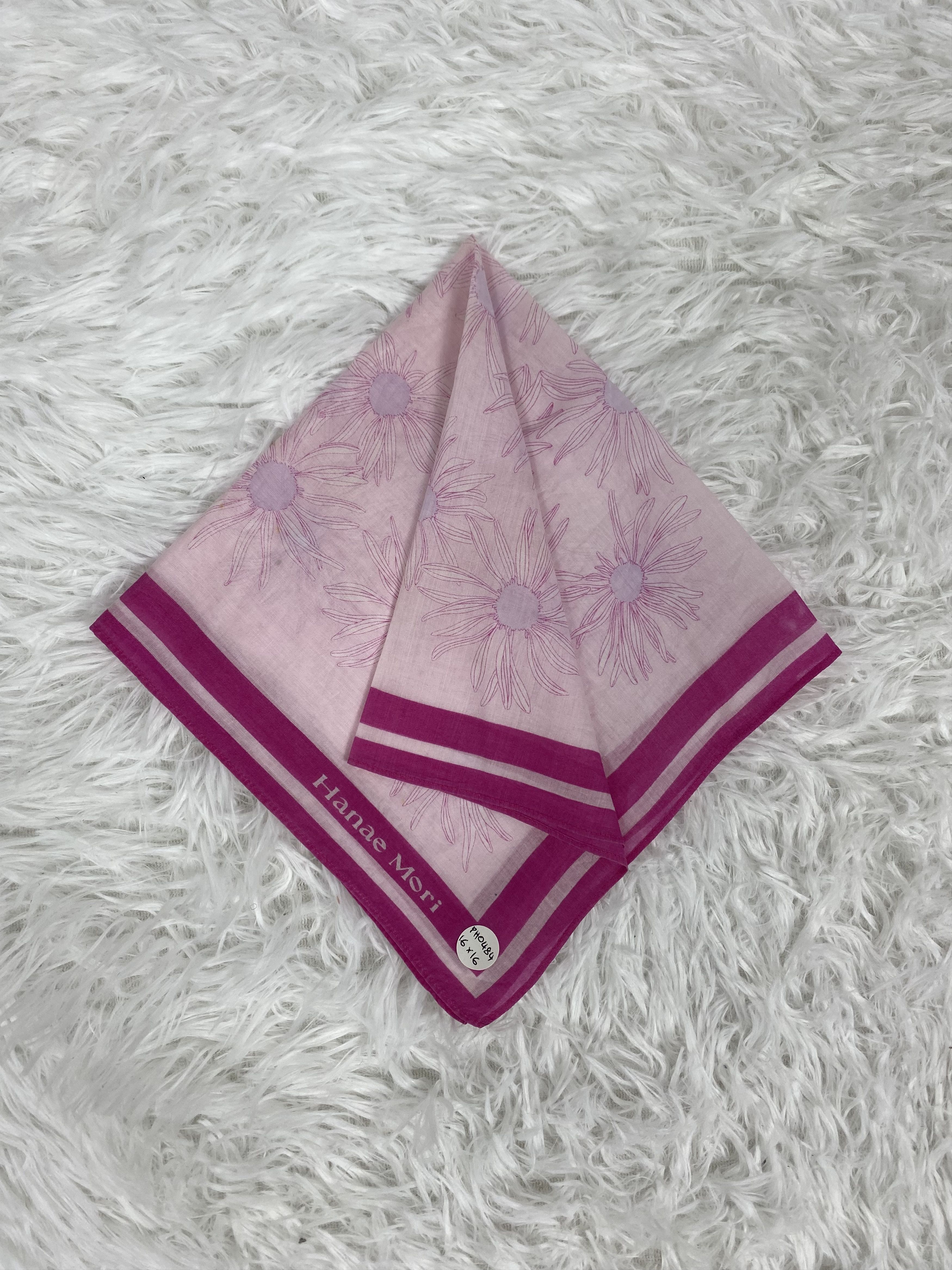 Hanae Mori Vintage Hanae Mori Handkerchief Neckerchief PH0484 Size ONE SIZE - 1 Thumbnail